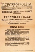 Dodatek nadzwyczajny „Rzeczpospolitej” z 12 maja 1926 r. 