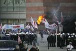 Demonstracja stoczniowców w Warszawie, 29 kwietnia 2009 r.