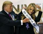 Carrie Prejean z obrońcą swoich przekonań Donaldem Trumpem