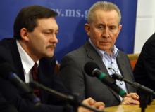 Edward Zalewski (z lewej) z ministrem sprawiedliwości Andrzejem CzumąBigger