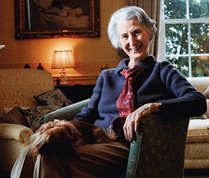 Wanda Mycielska w swoim domu w Yorkshire.