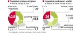 Od kilku lat nie zmienia się układ sił na polskim rynku piwa. Większość rynku podzieliły między siebie trzy firmy. 