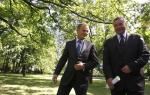 Donald Tusk i Paweł Graś