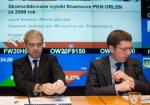Od lewej prezes PKN Orlen Jacek Krawiec i Sławomir Jędrzejczyk, wiceprezes spółki ds. finansowych
