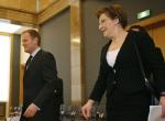 Premier Donald Tusk i minister zdrowia Ewa Kopacz