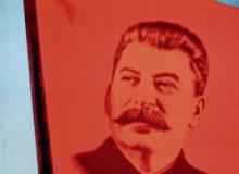 Plakat rozpowszechniany w Polsce ku czci Józefa StalinaBigger