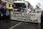 Jednym z postulatów tegorocznej parady równości było wprowadzenie związków partnerskich