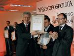 Ryszard Grobelny, prezydent Poznania  wraz  z redaktorem naczelnym „Rz” Pawłem Lisickim 