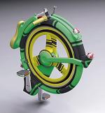Locust Bike, proj. Josef Cadek. Okrągła rama pozwala po złożeniu ukryć wszystkie elementy - www.cadekdesign.com