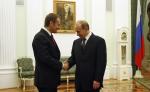 Donald Tusk i Władymir Putin na Kremlu