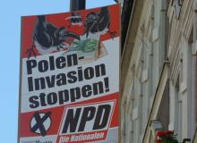 Plakaty NPD na ulicach Görlitz (aut. zdjęcia - Waldemar Gruna)Bigger
