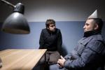 Kuba Czekaj i Przemysław Bluszcz na planie filmu „Ciemnego pokoju nie trzeba się bać”; fot. Michał Łuczak
