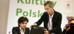 Grzegorz Jarzyna i Michał Zadara (w środku) skrytykowali politykę kulturalną rządu. Z prawej Agnieszka Holland