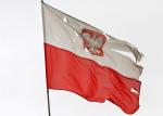 Polska flaga w bazie Ghazni w Afganistanie
