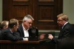 Mirosław Drzewiecki i Zbigniew Chlebowski w towarzystwie premiera Tuska