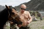 Władimir Putin pozuje fotoreporterom na wakacjach na Syberii