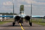 Duma radzieckiego lotnictwa - Su-27 (na zdj. samolot białoruski)