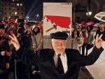 Lech Wałęsa szykował się do przewócenia pierwszego elementu symbolicznego muru