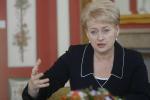 Prezydent Litwy Dalia Grybauskaite