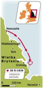 26 listopada nad ranem kadłubem wstrząsnął wybuch. Przed wyruszeniem z Newcastle kapitan otrzymał wiadomość, że morze jest czyste, bez min. Czy był to  atak torpedowy niemieckiego okrętu podwodnego? Sabotaż?