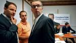 Maciej Grabowski (trzeci od lewej) w sztabie wyborczym PO podczas kampanii prezydenckiej Donalda Tuska w 2005 r.