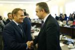 Donald Tusk z Waldemarem Pawlakiem