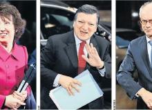 Catherine Ashton, Jose Manuel Barroso, Herman Van Rompuy (PAP/EPF, AFP, REUTERS)Bigger