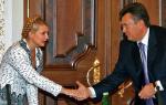 Julia Tymoszenko i Wiktor Janukowycz w trakcie kampanii (fot: Mykhailo Markiv)