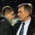Jerzy Engel junior (z lewej) w czasach, gdy pracował w Polonii Warszawa jako asystent Marka Motyki 
