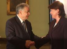Spotkanie Lecha Kaczyńskigo z Andżeliką Borys w Pałacu Prezydenckim, październik 1008Bigger