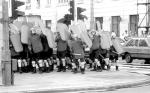 Oddział ZOMO podczas tłumienia demonstracji, 1989 r.