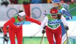 Bieg sztafetowy w Vancouver - Kornelia Marek i Justyna Kowalczyk
