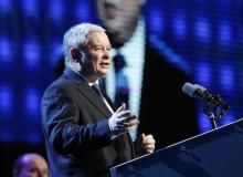 Jarosław Kaczyński, kongres PiS, marzec 2010Bigger