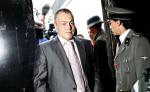 Marek Krajewski podczas wrocławskiej promocji „Festung Breslau”, kolejnej książki o detektywie Mocku. Sierpień 2006 r.
