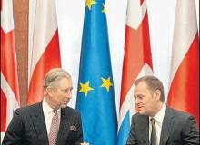 Książę Karol spotkał się z premierem Donaldem Tuskiem (na zdjęciu) i prezydentem Lechem KaczyńskimBigger