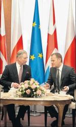 Książę Karol spotkał się z premierem Donaldem Tuskiem (na zdjęciu) i prezydentem Lechem Kaczyńskim