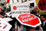 Marsz przeciwników aborcji
