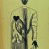 Andrzej Wróblewski Serce i róża, monotypia, papier, 1957 r.