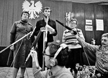 Anna Walentynowicz (z prawej) podczas strajku w Stoczni Gdańskiej w sierpniu 1980 r. Bigger