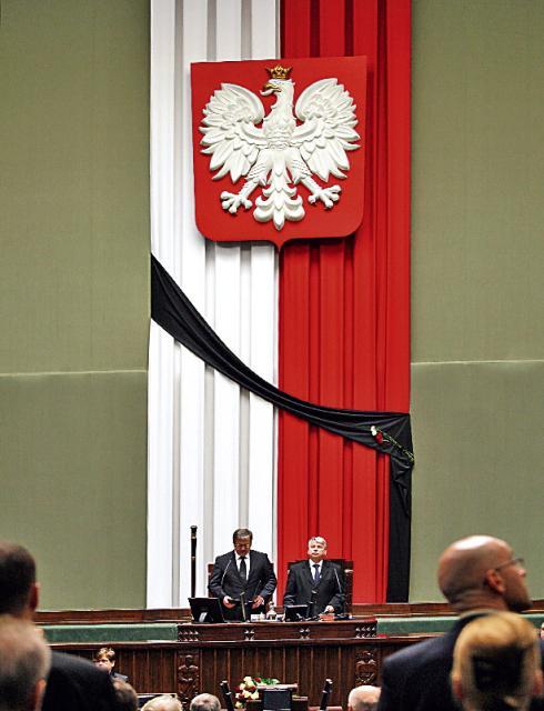Sejm, 13 kwietnia. Uroczyste zgromadzenie posłów i senatorów
