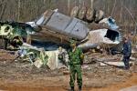Na zdjęciu szczątki samolotu TU-154M na miejscu wypadku w Smoleńsku