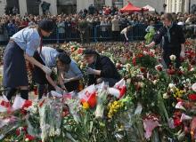 Tak miesiąc temy wyglądał plac przed Pałacem PrezydenckimBigger