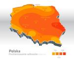 Mapa nasłonecznienia Polski