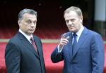 Węgierski premier Viktor Orban z Donaldem Tuskiem 