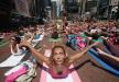 Joga na Times Square
