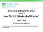 Dyplom Urban Land Institute dla Miasteczka Wilanów