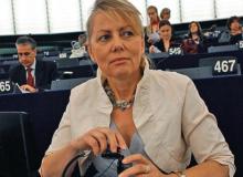 Według statystyk i opinii ekspertów nasi przedstawiciele w PE radzą sobie coraz lepiej. Na zdjęciu Lidia Geringer d’Oedenberg (SLD), która z 23. miejsca w ostatnim rankingu awansowała na szóste. Bigger