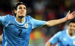 Edinson Cavani  świętuje bramkę strzeloną Niemcom