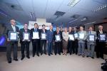 Zdjęcie grupowe laureatów kategorii - gminy miejskie