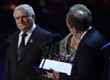Lech Wałęsa podczas obchodów 25. rocznicy odebrania Pokojowej Nagrody NoblaBigger
